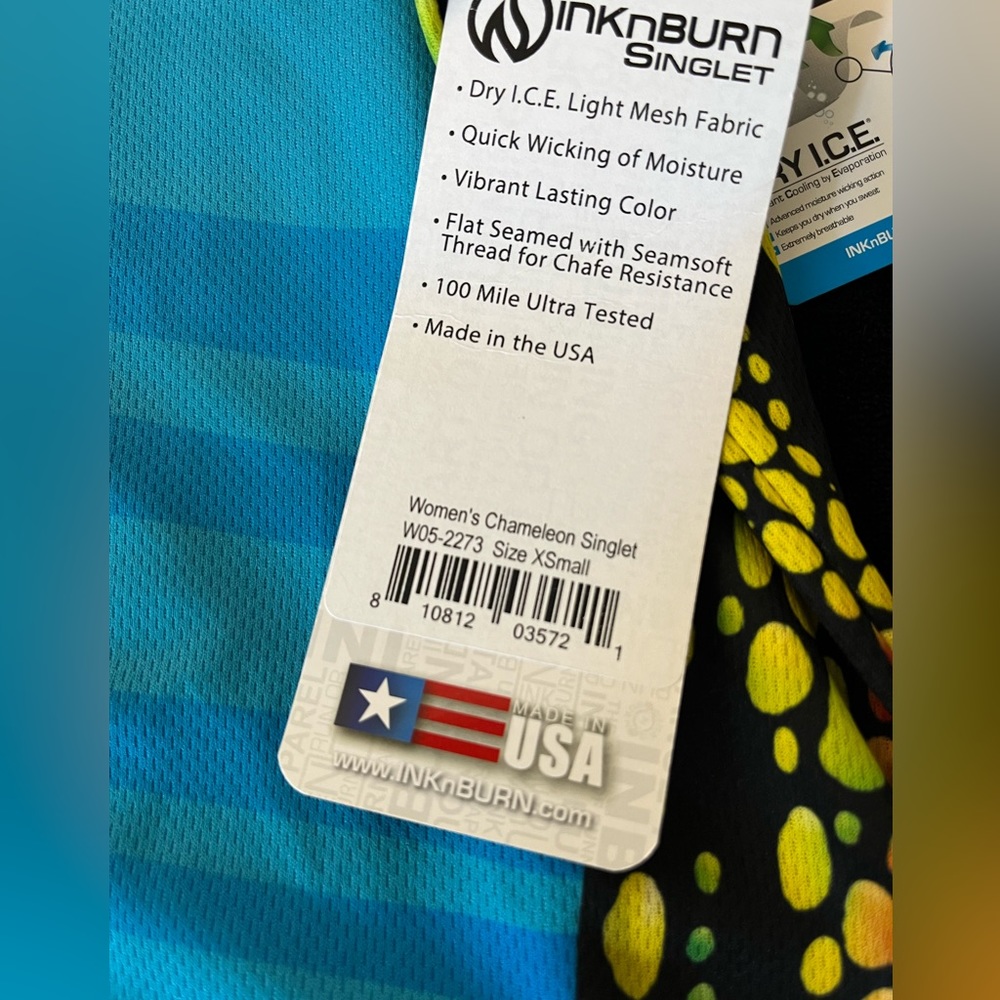 INKnBURN Chamelion Singlet - NWT - Picture 3 of 9